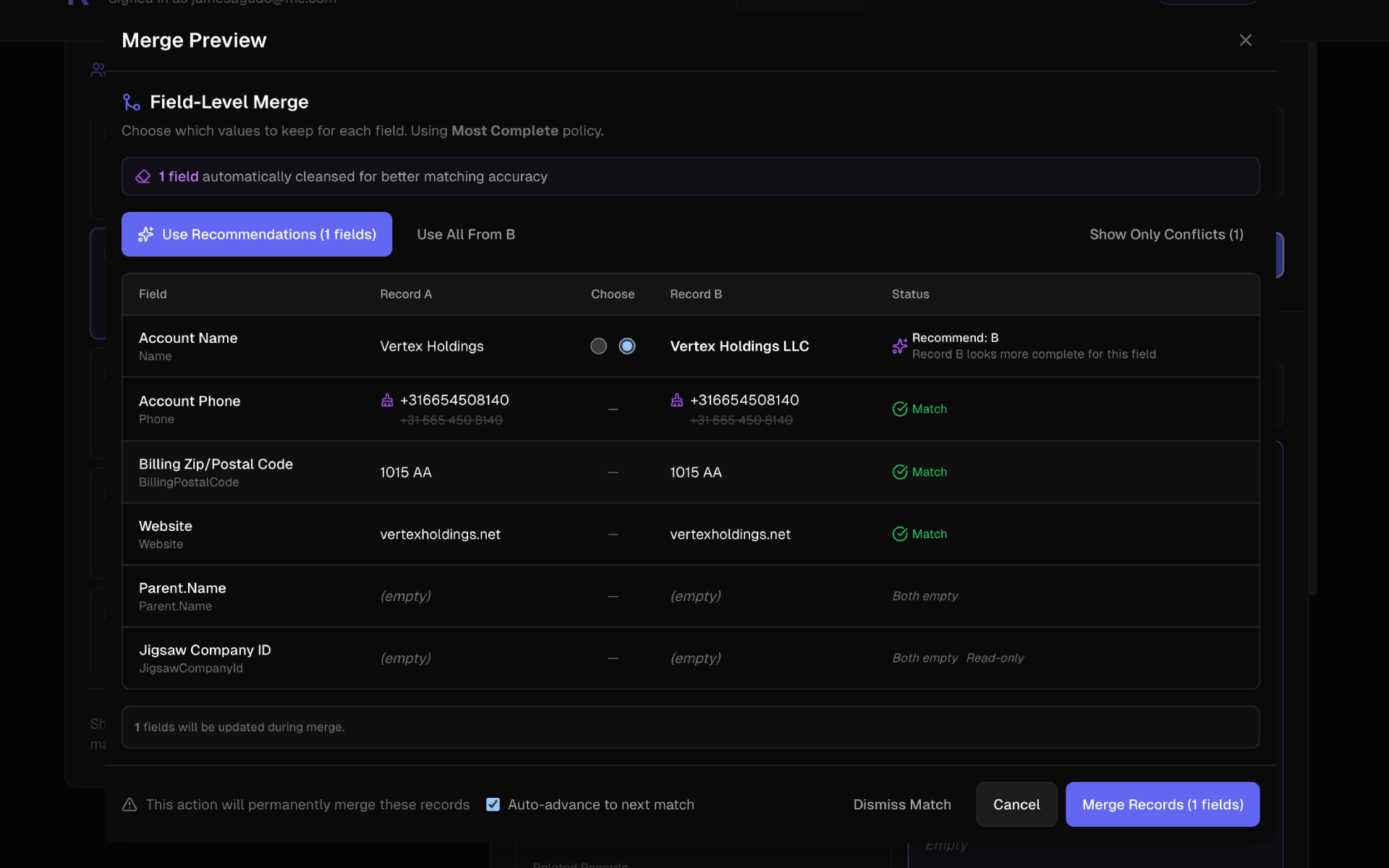 Merge with Confidence