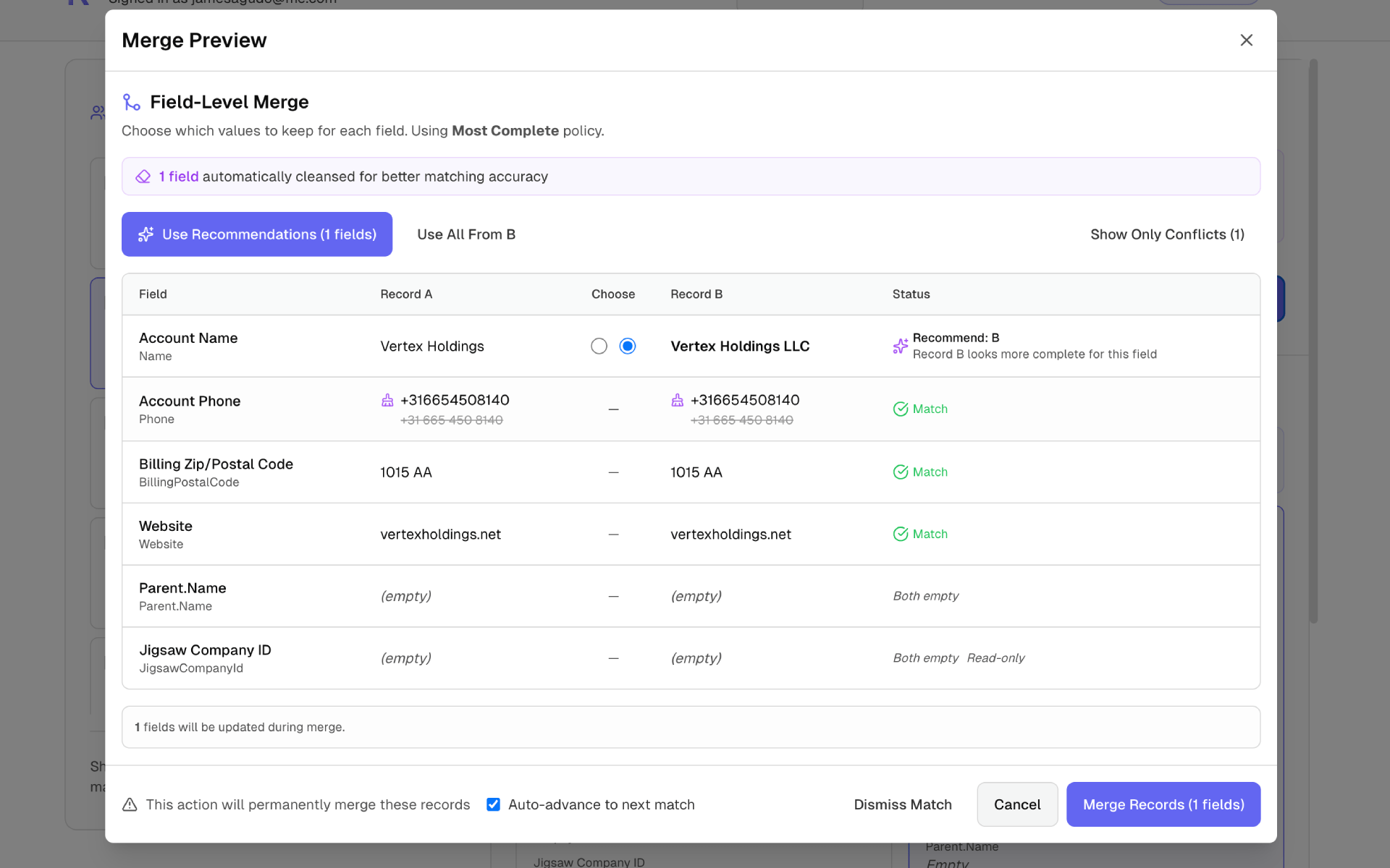 Merge with Confidence
